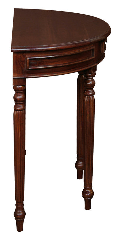 Huntley Turn Leg Half Round Sofa Table (Mahogany) V199-T28M