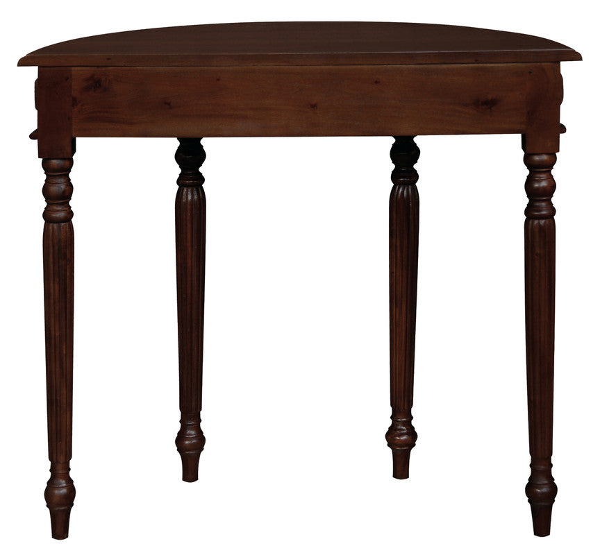 Huntley Turn Leg Half Round Sofa Table (Mahogany) V199-T28M