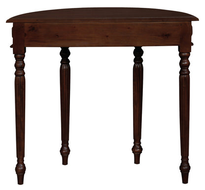 Huntley Turn Leg Half Round Sofa Table (Mahogany) V199-T28M
