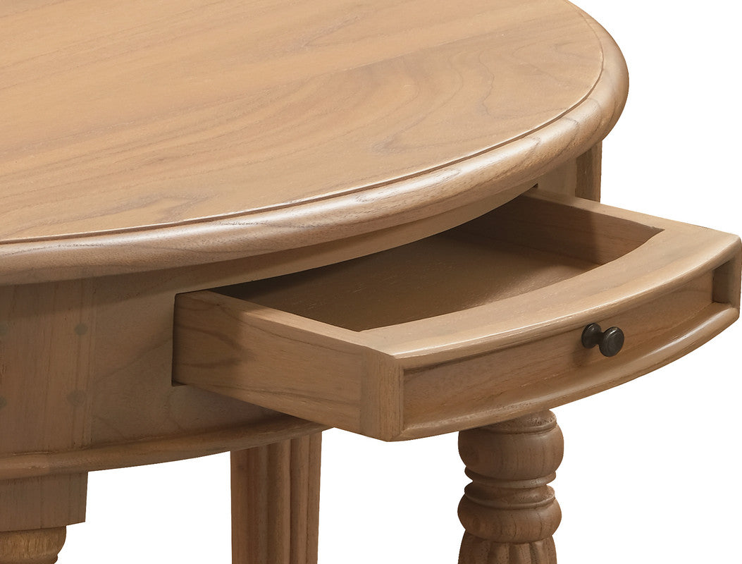Huntley Turn Leg Half Round Sofa Table (Natural) V199-T28MDNI