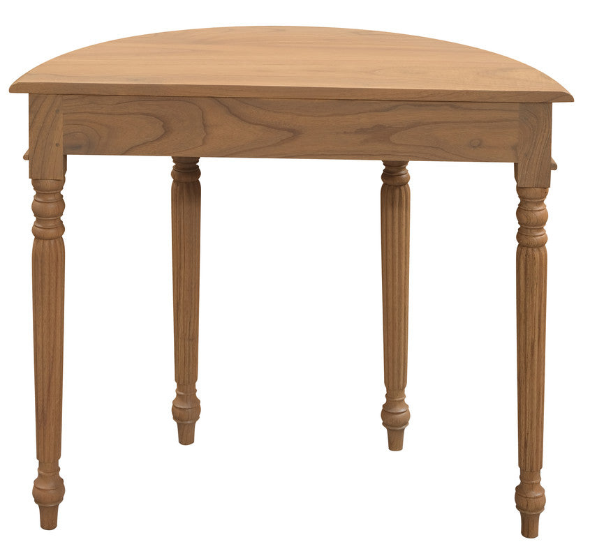 Huntley Turn Leg Half Round Sofa Table (Natural) V199-T28MDNI