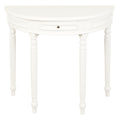 Turn Leg Half Round Sofa Table (White) V199-T28WH