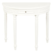 Turn Leg Half Round Sofa Table (White) V199-T28WH