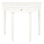 Turn Leg Half Round Sofa Table (White) V199-T28WH