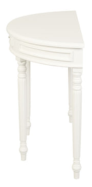 Turn Leg Half Round Sofa Table (White) V199-T28WH