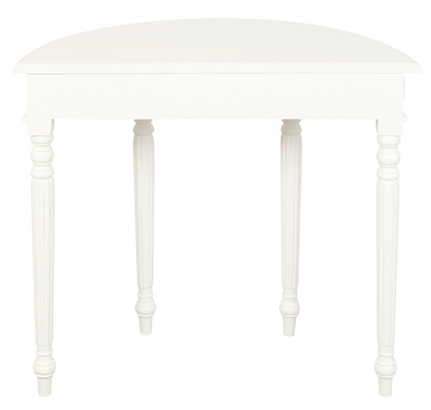 Turn Leg Half Round Sofa Table (White) V199-T28WH