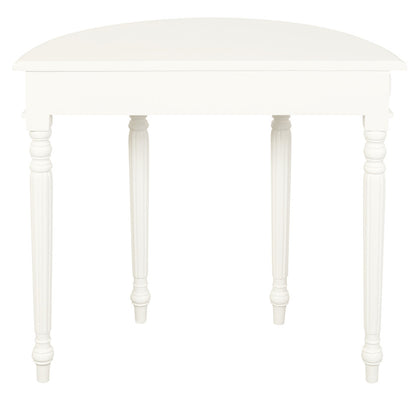 Turn Leg Half Round Sofa Table (White) V199-T28WH
