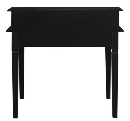 Winston 6 Drawer Solid Timber Writing Desk (Black) V199-TB06GLB