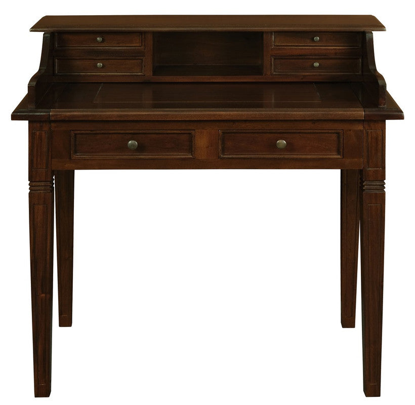 Winston 6 Drawer Solid Timber Writing Desk (Mahogany) V199-TB06GLM