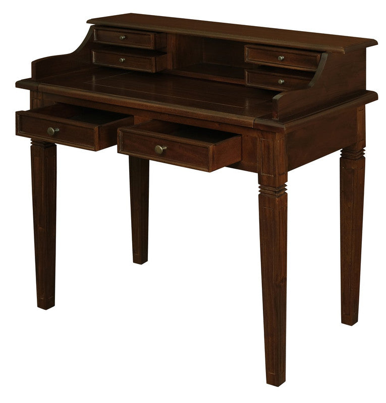 Winston 6 Drawer Solid Timber Writing Desk (Mahogany) V199-TB06GLM