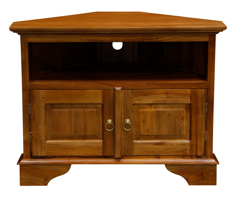 Tasmania 2 Door Corner TV Stand (Light Pecan) V199-TV200PNCNRLP