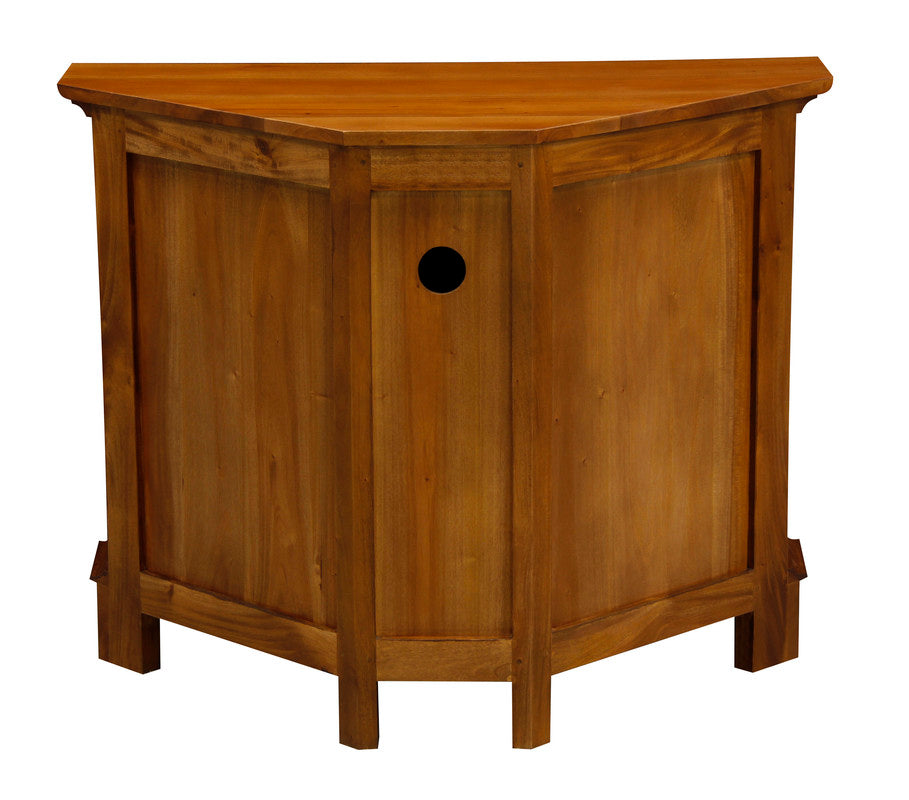 Tasmania 2 Door Corner TV Stand (Light Pecan) V199-TV200PNCNRLP
