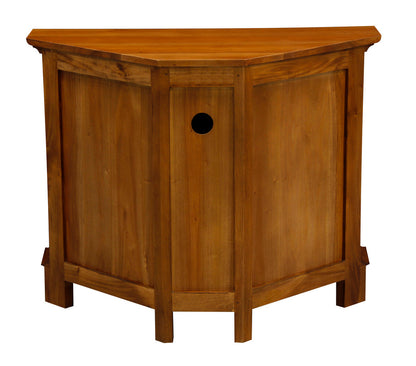 Tasmania 2 Door Corner TV Stand (Light Pecan) V199-TV200PNCNRLP