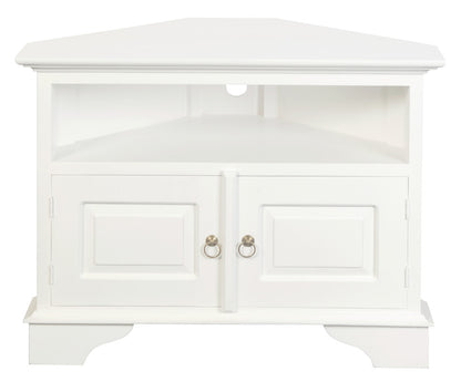 Tasmania 2 Door Corner TV Stand (White) V199-TV200PNCNRWH