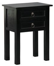 Elliot 2 Drawer Lamp Table (Black) V199-XST002SLB