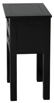 Elliot 2 Drawer Lamp Table (Black) V199-XST002SLB