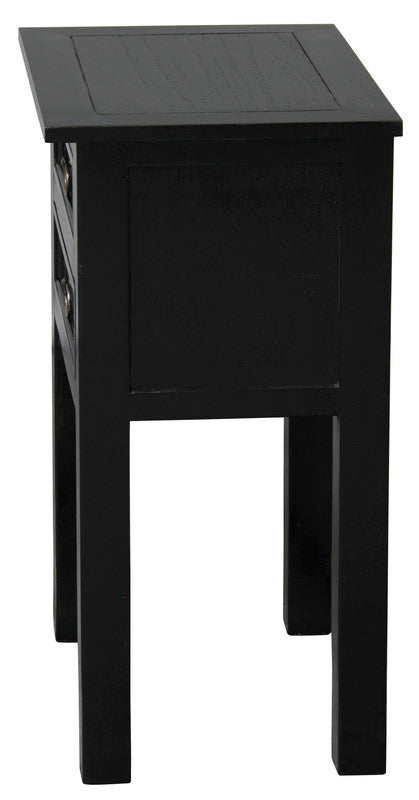 Elliot 2 Drawer Lamp Table (Black) V199-XST002SLB