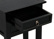 Elliot 2 Drawer Lamp Table (Black) V199-XST002SLB