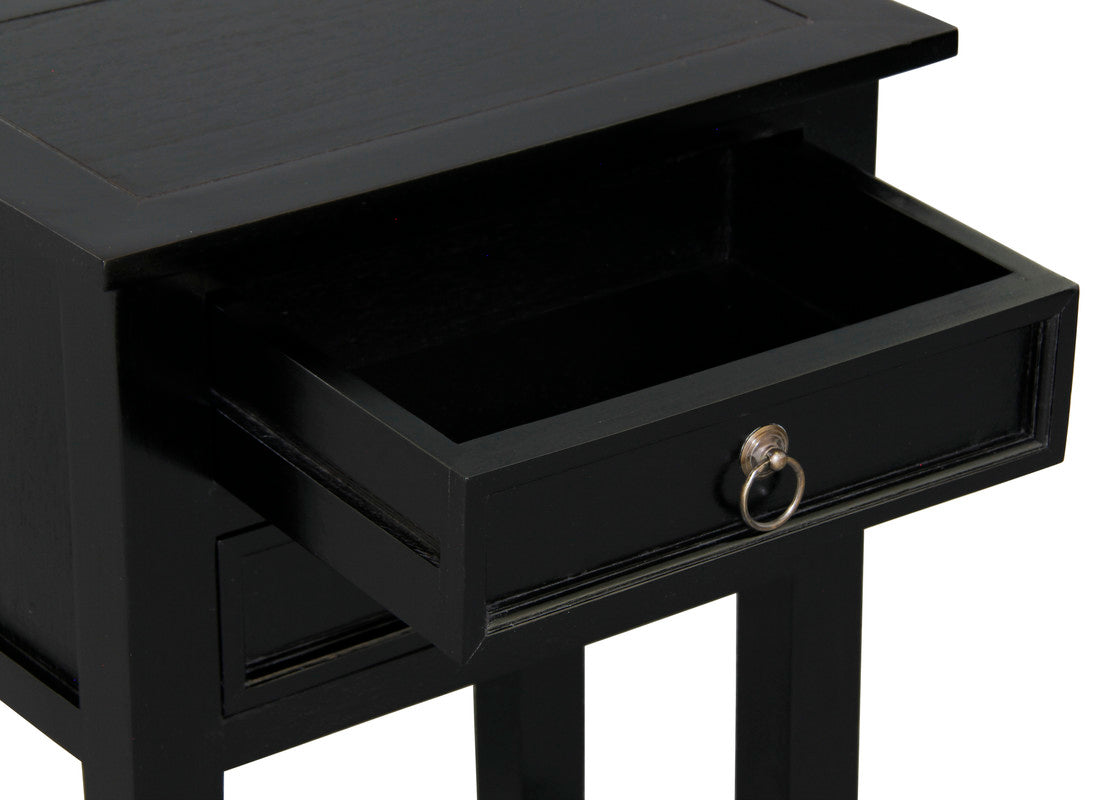 Elliot 2 Drawer Lamp Table (Black) V199-XST002SLB