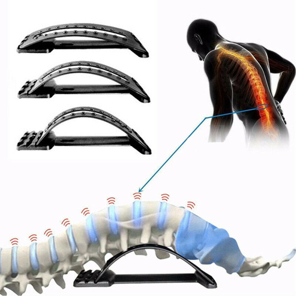 Back Stretcher Lower Lumbar Massage Support Spine Posture Corrector V201-186523
