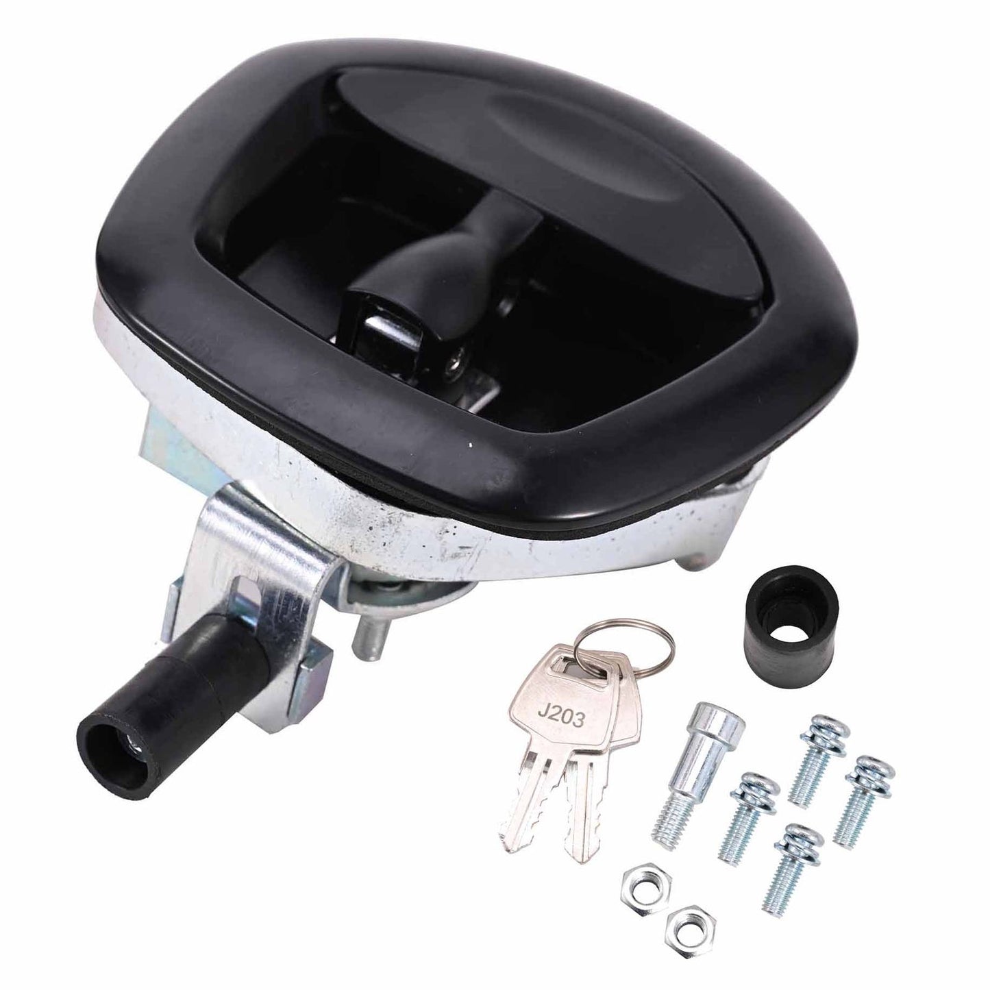 2 pcs Tail T Handle Lock Compression Latch Black For Trailer Ute Canopy Toolbox V201-2HBZ1390BL8AU