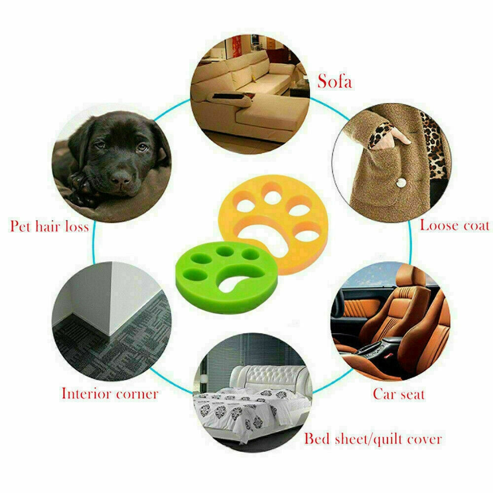 2Pcs Pet Hair Remover Floating Fur Catcher Laundry Lint Dog Cat Washing Machine V201-439860