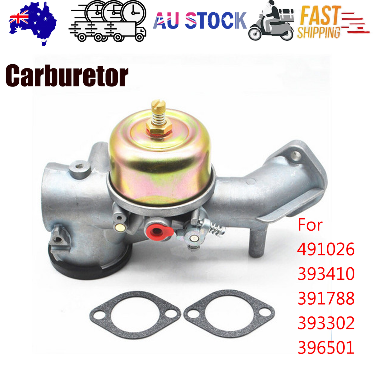 Carburetor For Briggs & Stratton 12HP Engine 491026 393410 391788 393302 396501 V201-491026--C-AU