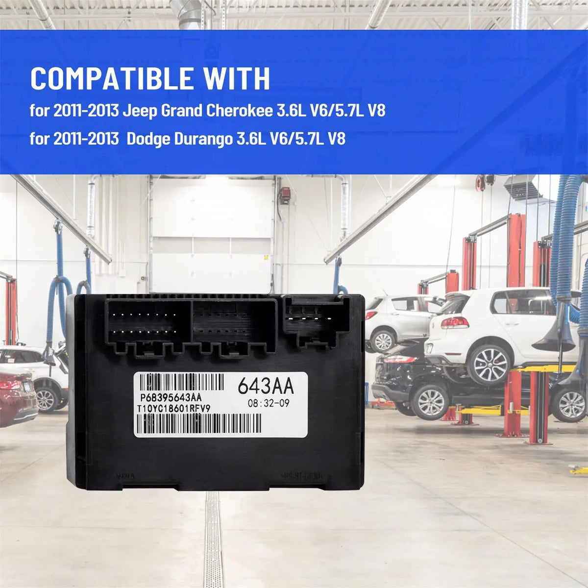 Transfer Case Control Module For JEEP Grand Cherokee SRT Sport 6.4L V8 2013 AU V201-68395643AA--CAUU