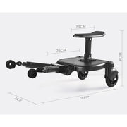 Baby Jogger Glider Board 2 in 1 Kid Stroller Board with Dismountable Seat AU black wheel V201-BABY0001BL8AU