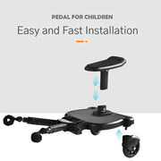 Baby Jogger Glider Board 2 in 1 Kid Stroller Board with Dismountable Seat AU black wheel V201-BABY0001BL8AU