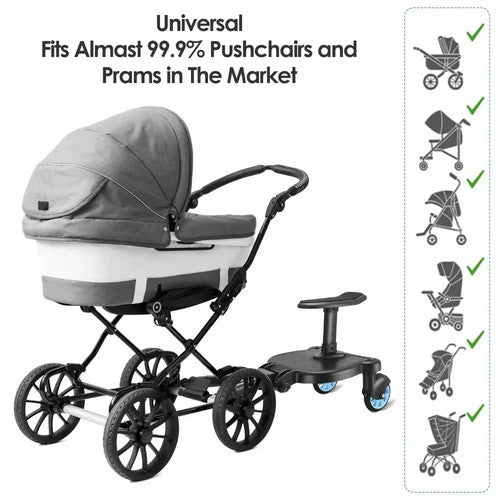 Baby Jogger Glider Board 2 in 1 Kid Stroller Board with Dismountable Seat AU blue wheel V201-BABY0001BU8AU