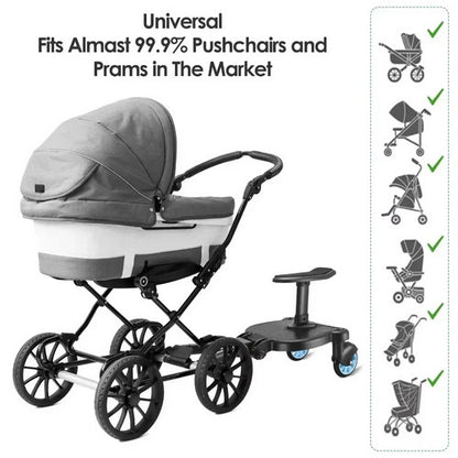 Baby Jogger Glider Board 2 in 1 Kid Stroller Board with Dismountable Seat AU blue wheel V201-BABY0001BU8AU