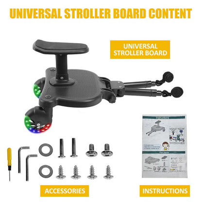 Baby Jogger Glider Board 2 in 1 Kid Stroller Board with Dismountable Seat AU Luminous wheel V201-BABY0001RB8AU