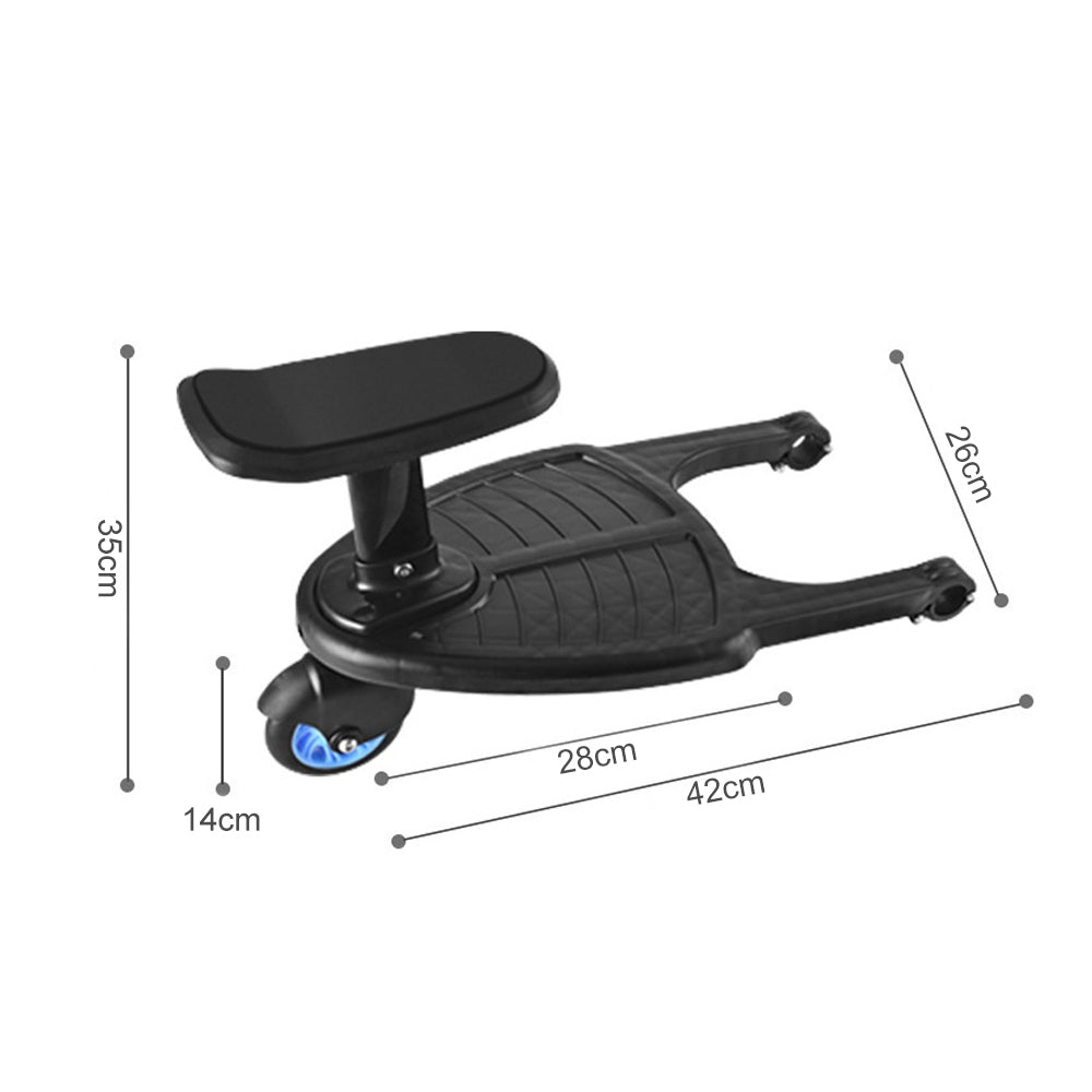 Stroller Step Board Toddler Buggys Wheel Standing Board Skateboard For Pram Kids Blue V201-BABY0002BU8AU