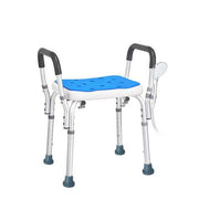 Adjustable Shower Chair Bath Seat Heavy Duty Bathtub Armrests Bench Bathroom V201-BATH0001WH8AU