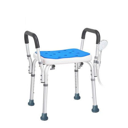 Adjustable Shower Chair Bath Seat Heavy Duty Bathtub Armrests Bench Bathroom V201-BATH0001WH8AU