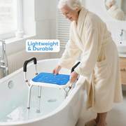 Adjustable Shower Chair Bath Seat Heavy Duty Bathtub Armrests Bench Bathroom V201-BATH0001WH8AU