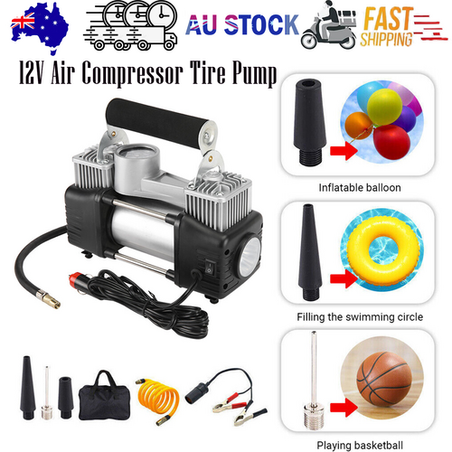 12V 150PSI Car Air Compressor Portable Tyre Deflator Inflator Pump 4WD Car Truck V201-BAZ0512BL8AU