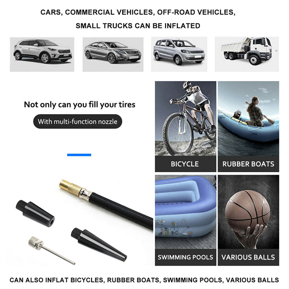 12V 150PSI Car Air Compressor Portable Tyre Deflator Inflator Pump 4WD Car Truck V201-BAZ0512BL8AU