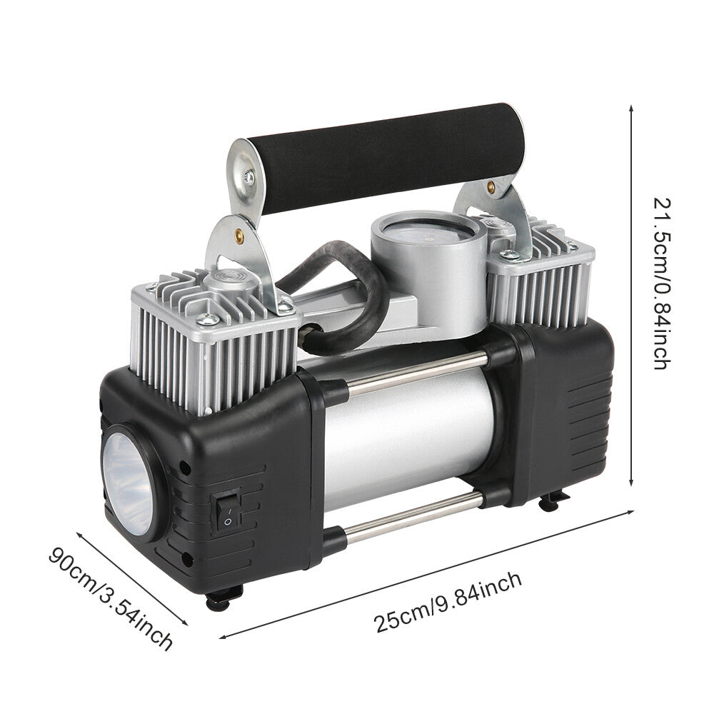 Car Air Compressor 12V 4WD Portable Tyre Inflator Deflator Truck Pump 150PSI V201-BAZ0512BL8AUA