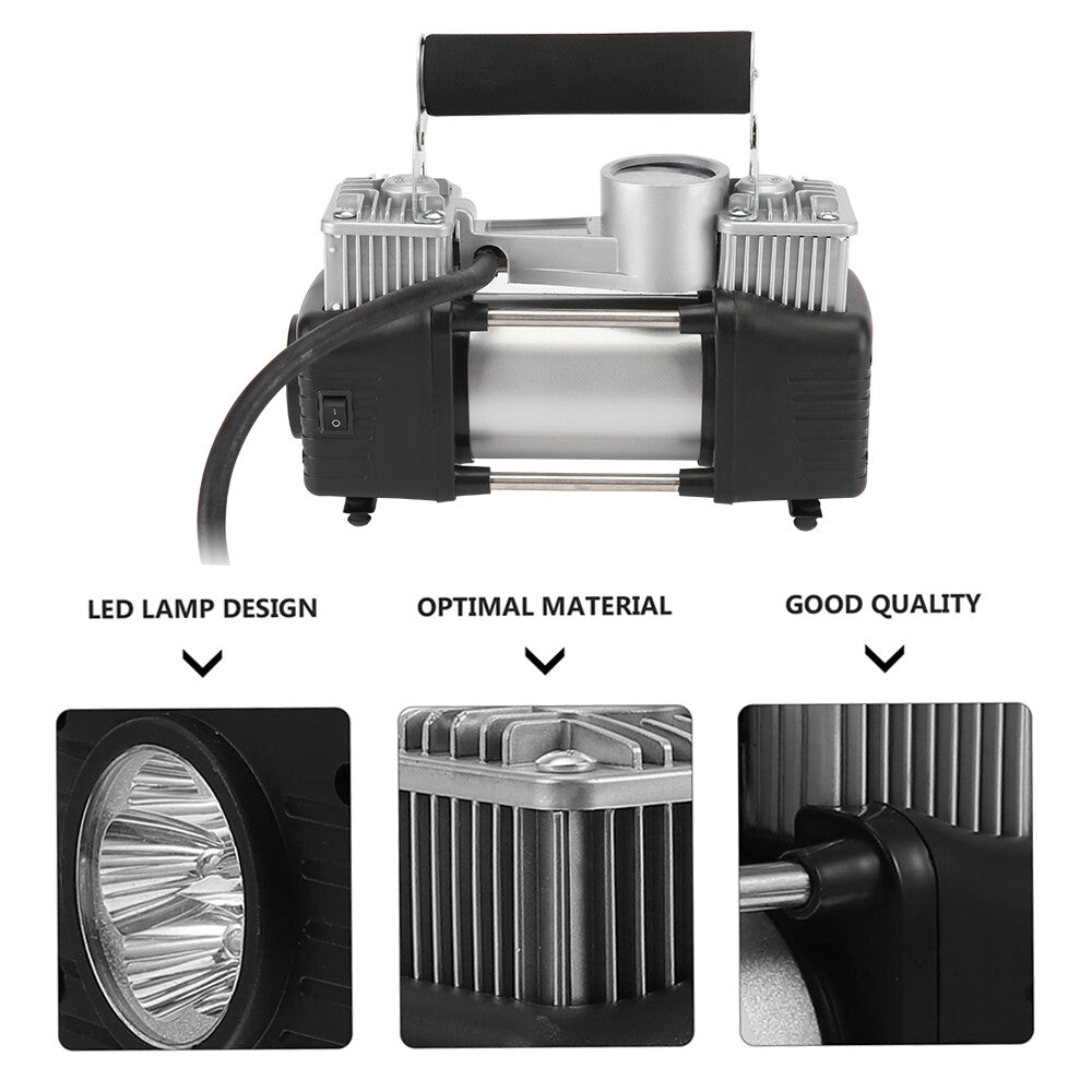 Car Air Compressor 12V 4WD Portable Tyre Inflator Deflator Truck Pump 150PSI V201-BAZ0512BL8AUA