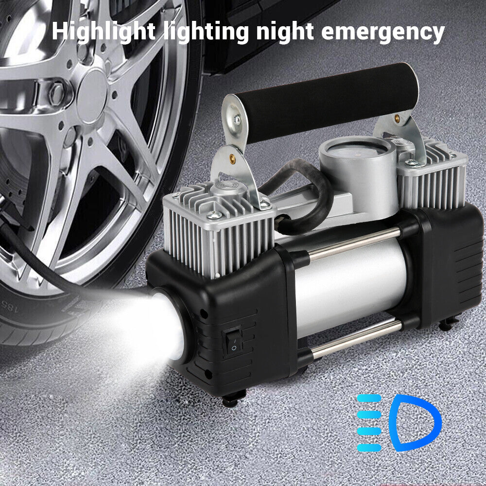Car Air Compressor 12V 4WD Portable Tyre Inflator Deflator Truck Pump 150PSI V201-BAZ0512BL8AUA