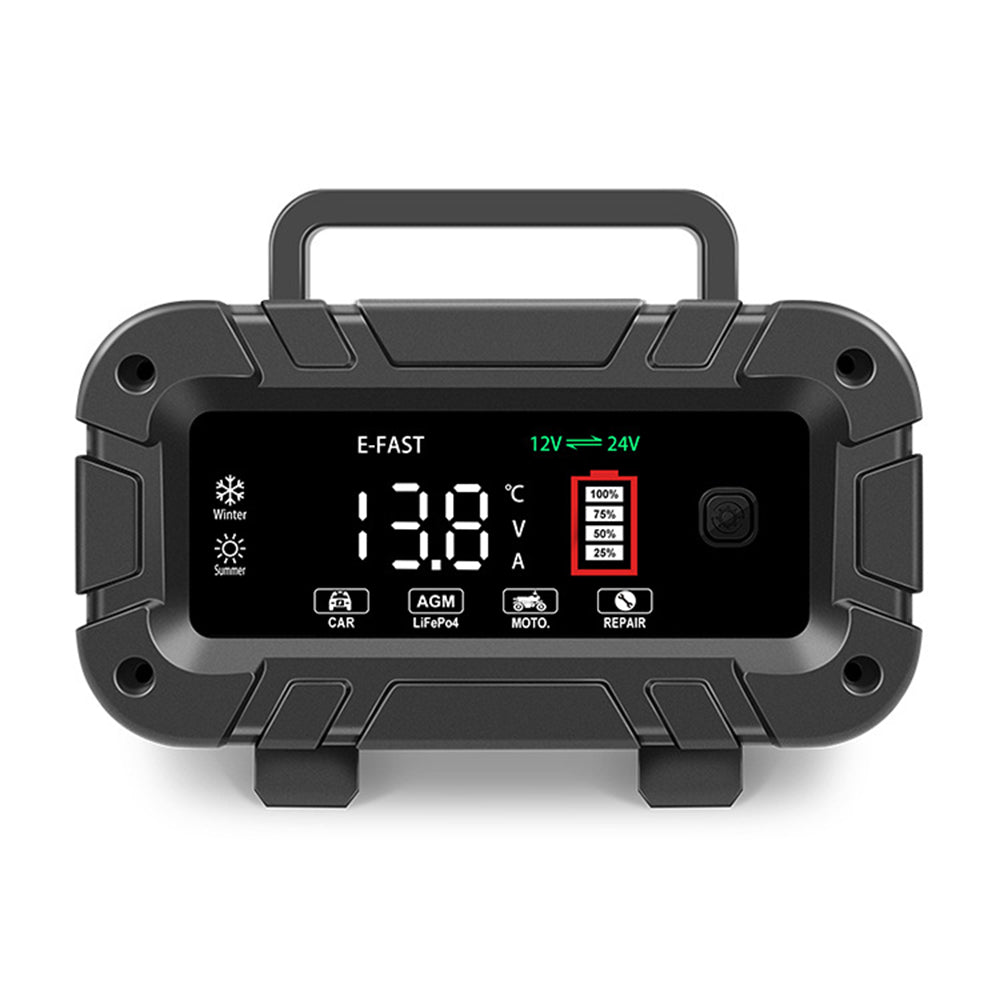 12V 20A/24V 10A Smart Car Battery Charger for Lead Acid LiFePo4 AGM Moto Battery V201-BAZ1220RE8AU