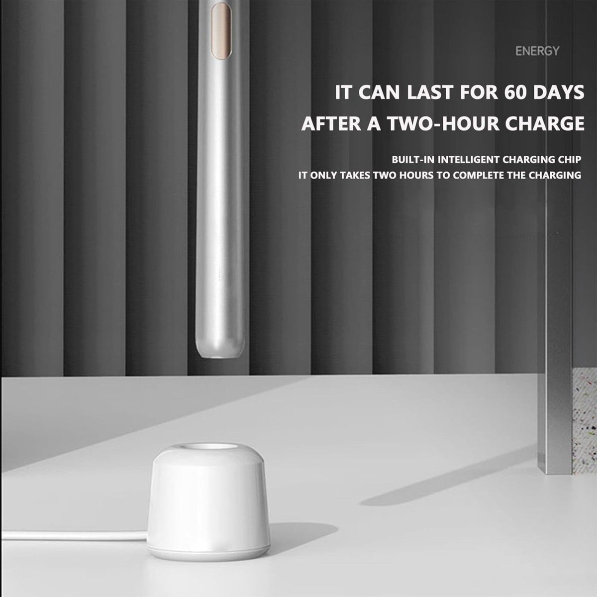 AU Miroooo Electric Toothbrush with 2 Brush Heads Travel Case,Sonic Toothbrush SLIVER V201-BBA1122SI8AU