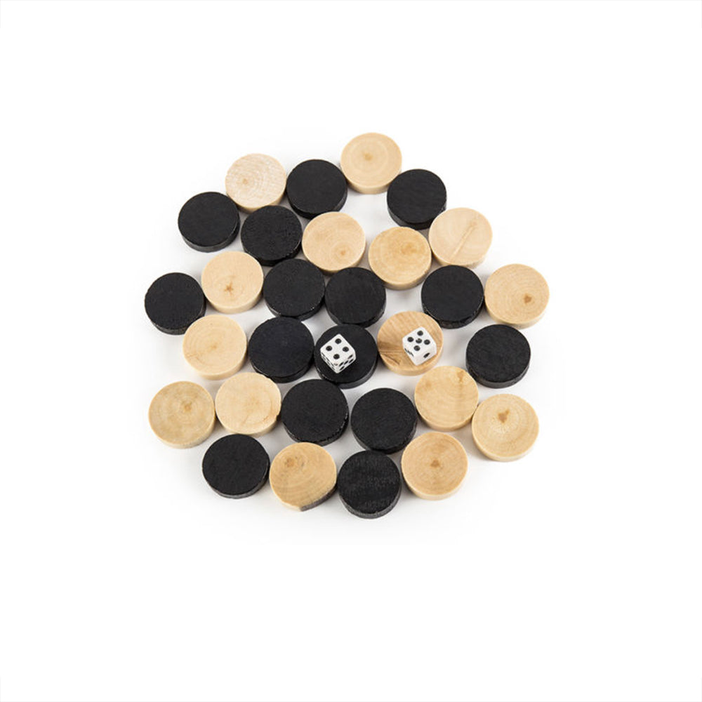 3 IN 1 Wooden Chess Set Folding Chessboard Wood Pieces Draughts Backgammon Toy V201-BBA1225WO8AU