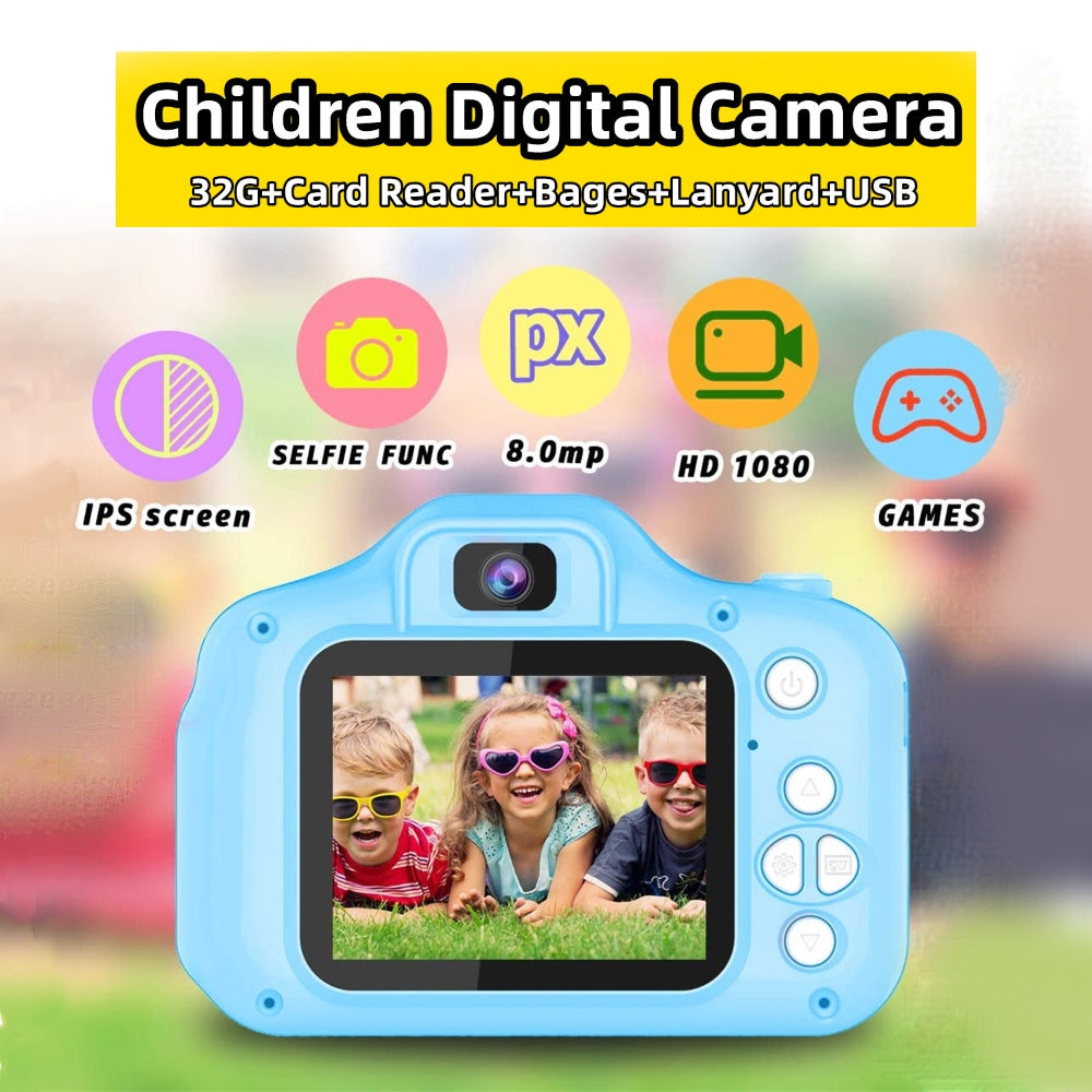 Mini Digital Children Camera Kids Camera 2.0" LCD Toy 32G Card HD V201-BBZ0211DB8AU