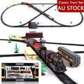 Electric Large Classic Train Set Rail Track Carriages Kids Vehicle Toy Gift V201-BBZ0240BR8AU
