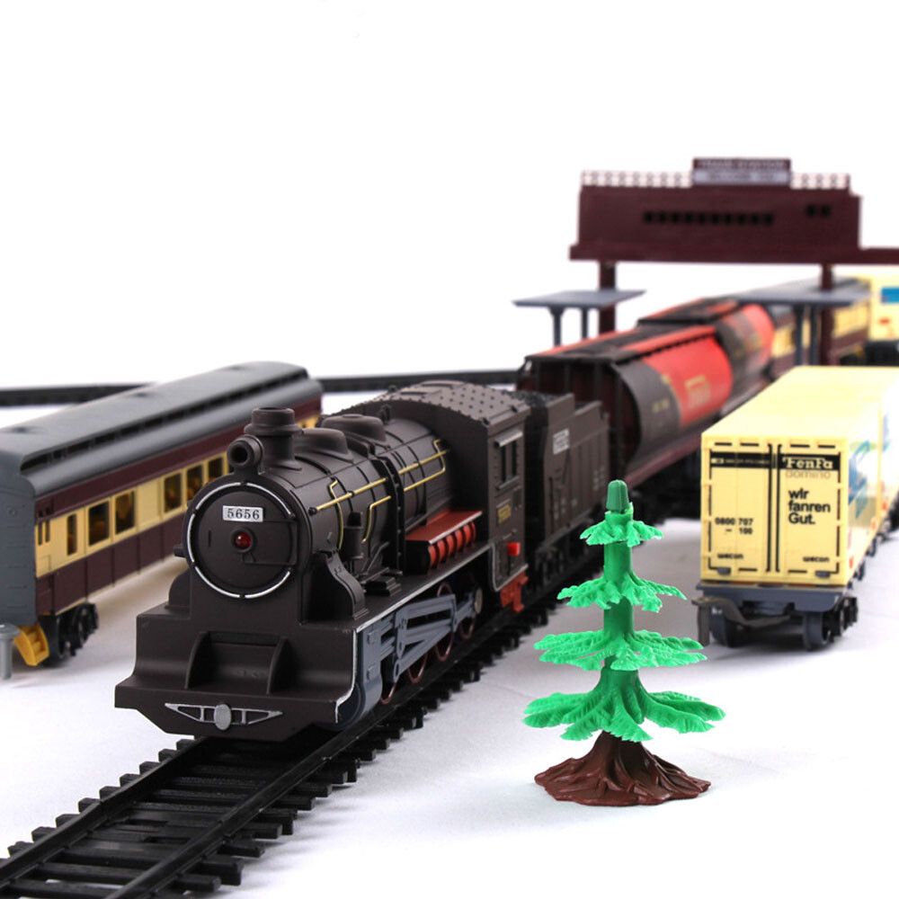 Electric Large Classic Train Set Rail Track Carriages Kids Vehicle Toy Gift V201-BBZ0240BR8AU