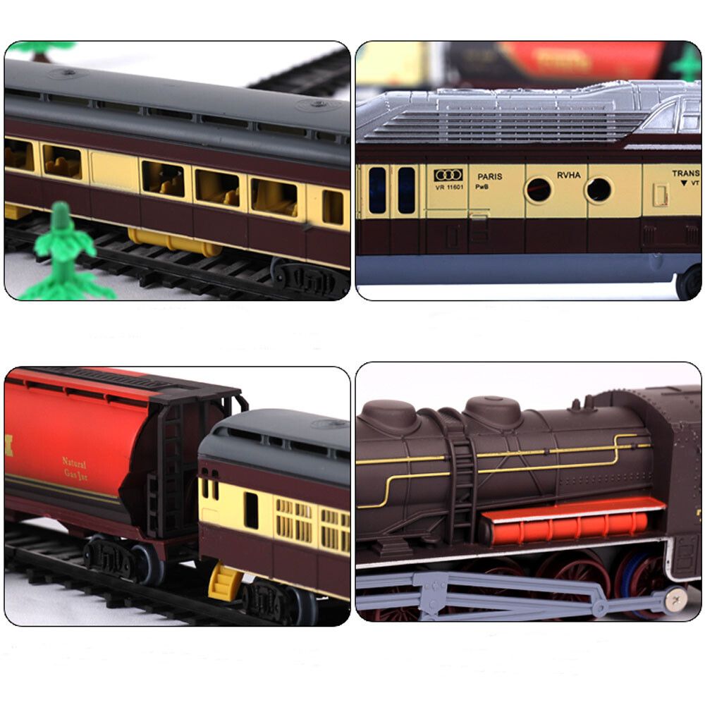 Electric Large Classic Train Set Rail Track Carriages Kids Vehicle Toy Gift V201-BBZ0240BR8AU