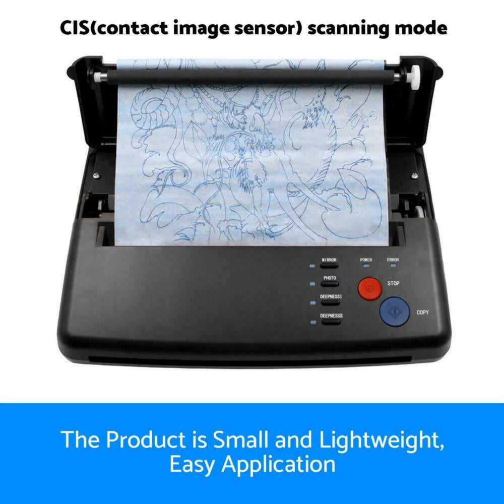 ABS Tattoo Transfer Copier Printer Machine Thermal Stencil Paper Body Art Maker V201-BBZ0616BL8AU